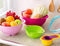 Edofiy 8 in 1 Rainbow Stackable Storage Mixing Bowl Set With Measuring Spoon Cup Set For Cooking Baking