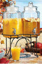 Drink dispenser Del Sol Hammered Jug Beverage Dispenser With Rack, Set Of 2