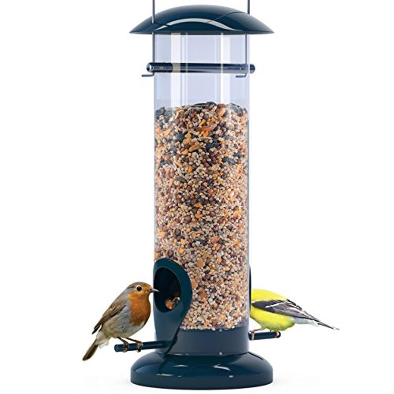Nibble Weather Proof Anti-Bacterial Bird Feeder with UV Sun-proof Anti-Bacterial Coating. Durable and Disassembles for Quick, Easy Cleaning