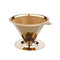 Tzuki Pour Over Coffee Dripper Permanent Coffee Filter Cone -Titanium Coated Mesh Strainer