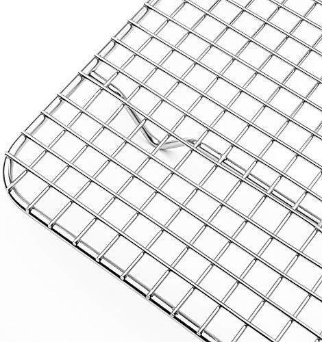 Baking Rack - Cooling Rack - Stainless Steel 304 Grade Roasting Rack - 10" X 15" - Heavy Duty Oven Safe, Commercial Quality Cooling Racks For Baking - Metal Wire Grid Rack Design by DuraCasa