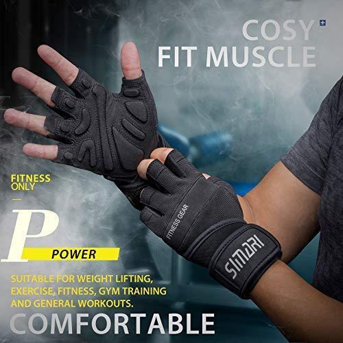 SIMARI Workout Gloves for Women Men,Training Gloves with Wrist Support for Fitness Exercise Weight Lifting Gym Lifts,Made of Microfiber SMRG905