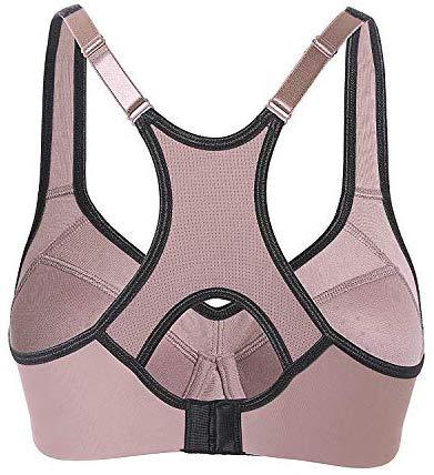 SYROKAN Women's Full Support High Impact Racerback Lightly Lined Underwire Sports Bra