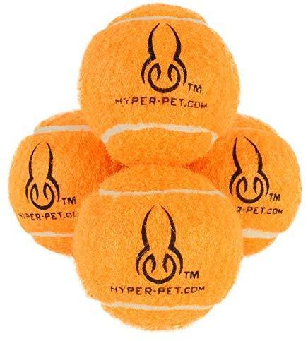 Hyper Pet Tennis Balls for Dogs, Pet Safe Dog Toys for Exercise and Training, Pack of 4, Green