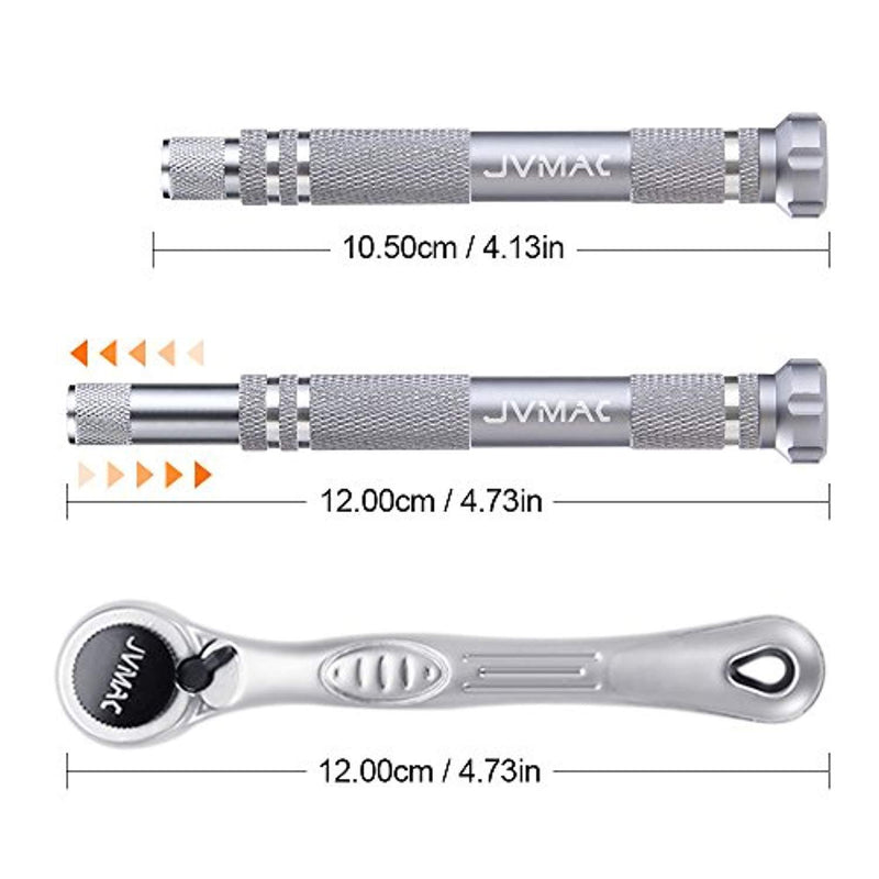 Wrench Screwdriver Set, JVMAC Ratchet Tool Set Metric Socket Sets with Micro ScrewDriver Bits for iPad, iPhone, PC, Watch, Samsung and Other Smartphone Tablet Computer Electronic Devices (41 IN 1)