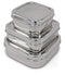 Lifestyle Block Eco-Friendly Stainless Steel Snack Container - Small