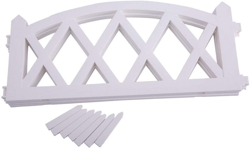 CenYC  Garden Plastic Fence Pickets Indoor Outdoor Protective Guard Edging Decor