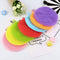 Silicone Sponge Dish Washing Brush Scrubber Food-Grade Antibacterial BPA Free Multipurpose Non Stick Cleaning Antimicrobial Mildew free smart kitchen gadgets (Pack of 7, Mixed Color)