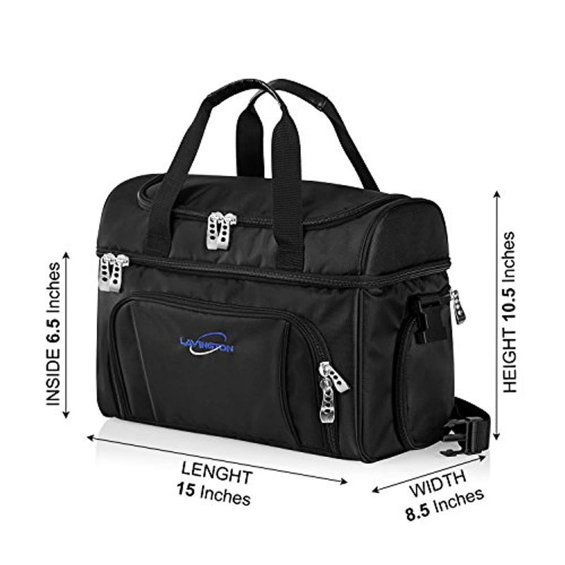 Lavington Insulated Cooler Bag - Large Lunch Bag - Picnic and Travel Lunch Box- Multiple Pockets & Insulated Compartments - Strongest SBS Zippers & Handles