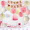 LUCK COLLECTION Girls Baby Shower Party Decorations It’s A Girl Baby Shower Decorations Kit with Oh Baby Foil Balloons It’s A Girl Banner Tissue Paper Pompoms Lanterns Honeycomb Balls