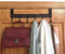 ACMETOP Over The Door Hook Hanger, Heavy-Duty Organizer for Coat, Towel, Bag, Robe - 6 Hooks, Aluminum, Brush Finish (Silver)