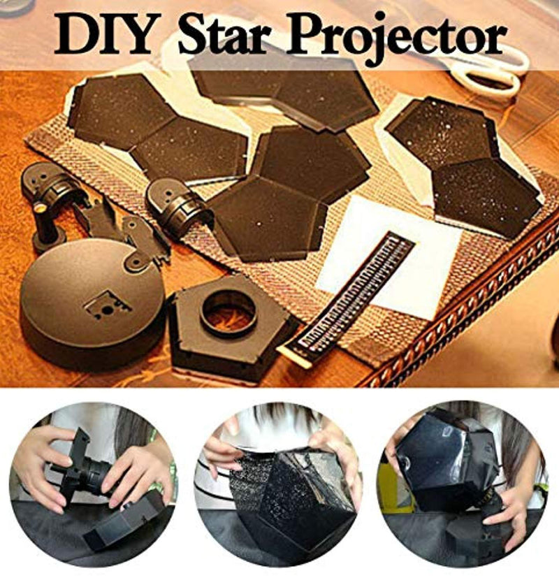 DIY Science Sky Projection Night Light Projector Lamp, Phantom Star Projector Night Lamp with 12 Romantic Constellation for Birthday, Party, Children's Day, Christmas, Anniversary