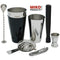 Miko Professional Bartender Kit - Cocktail Shaker Bar Set - Includes Bar Tools & Bartender Accessories: Boston Cocktail Shaker, Muddler, Strainer, Jigger, Bar Spoon, Corkscrew (Regular-Used)