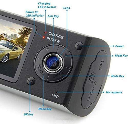 NOVPEAK Car Dash Cam, 1080P Full HD Dashboard Camera Recorder 2.7” LCD 140° Wide Angle On Dash Video Driving DVR with G-Sensor, Loop Recording, GPS Trader, WDR