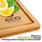 Extra Large Single Piece Surface Bamboo Wood Cutting and Chopping Board 18x13" with Drip Groove by Eco Kitchenware