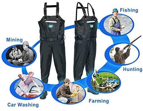  Magreel Child Chest Waders Waterproof Nylon Youth