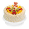 Cakes of Eden 11 Inch Rotating Cake Turntable with 2 Icing Spatula and Icing Smoother, Revolving Cake Stand White Baking Cake Decorating Supplies