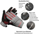 day wolf New Full Finger Workout Gloves Gym Exercise Half Finger Fitness Gloves Heavy Weight Lifting Leather Palm Protection Strong Grip Padded Quality Breathable Comfort Gloves