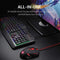 Redragon S101 PC Gaming Keyboard and Mouse Combo Wired LED RGB Backlit with Multimedia Keys Wrist Rest Mouse with 3200 DPI for Windows Computer Gamers (Gaming Mouse and Keyboard Set)