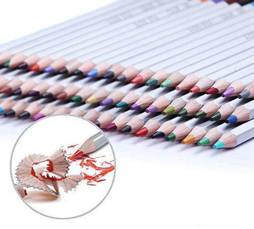 SUDEE STILE Colored Pencils 150 Unique Colors (No Duplicates) Art Drawing Colored Pencils Set with Case Sharpener