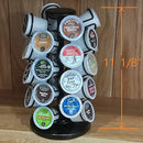 K -32 Cup Carousel,Coffee Pod Holder Carousel Holds 32 Single Cup Coffee Pods in Matte Black