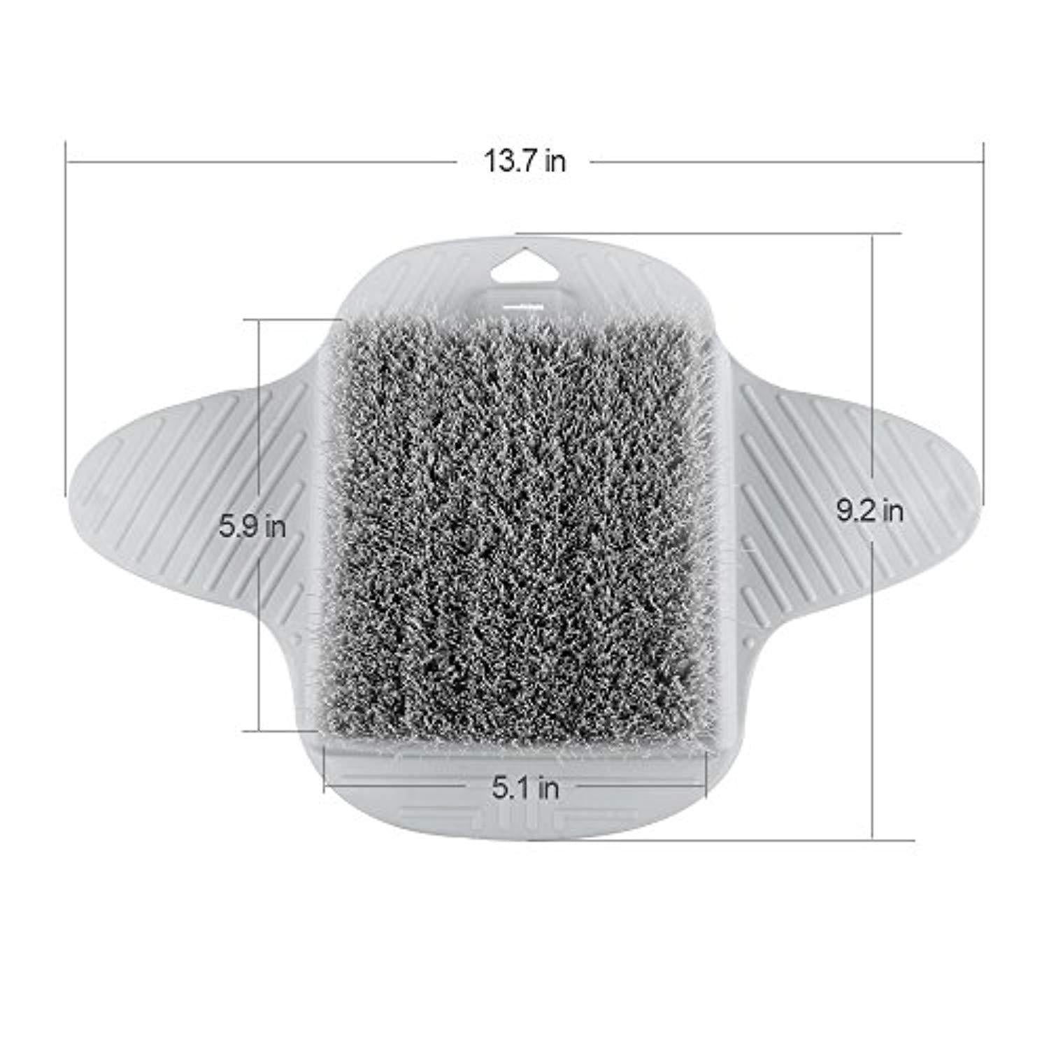 Shower Foot Scrubber Bath Brush, Free Hanging Hooks, Foot Brush Bristles Deep Clean, Hard Dead Rough Dry Skin Callus Exfoliate Stimulate Feet Cleaner Scrub Massager Spa...