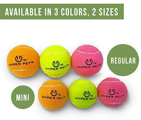 Hyper Pet Tennis Balls for Dogs, Pet Safe Dog Toys for Exercise and Training, Pack of 4, Green