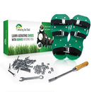 Premium Lawn Aerator Shoes - Heavy Duty 2” Spiked Sandals for Aerating Your Lawn or Yard - Revive Your Lawn Roots with Lawn Aerator Shoes - Comes with a Weed Pulling Tool