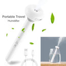 fomei Portable Mini Travel Humidifier - Ultrasonic Cool Mist Air Humidifier Diffuse Device for Travel Office Car Hotel Bedroom, High Output, Ultra Quiet, Powered by USB