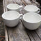 HL HLPPC Large Grand Ceramic White Mugs for Cappuccino, Coffee, Latte, Cereal, Ice Cream, Etc., Set of 4, White, 22oz