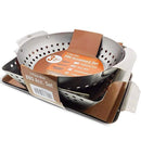 Yukon Glory 3-Piece Mini BBQ Grill Baskets Accessory Set with Cleaning Pads,for Grilling Vegetables, Chicken Pieces etc