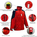 Navis Marine Coastal Sailing Jacket with Bib Pants Fishing Rain Suit Foul Weather Gear