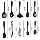 Silicone Kitchen Utensils Set,10 Piece Kitchen Gadgets Set,Heat Resistant Non-stick Cooking Spatulas Silicone Cooking Utensils kitchen Utensil Soup Spoon,Spatula,Kitchen Gadgets for Camping or Travel