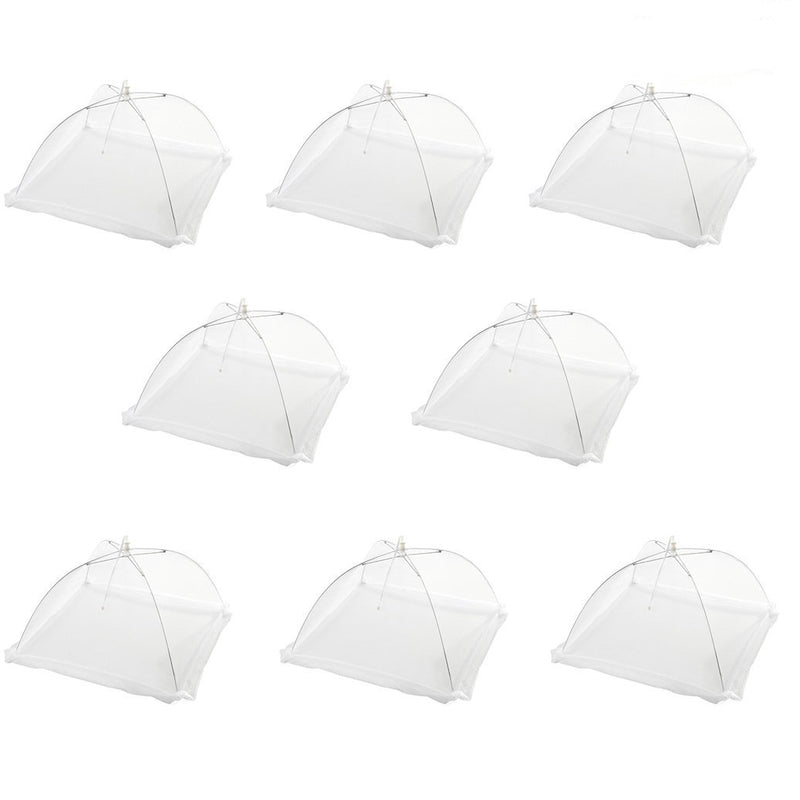 (Set of 4) Large Pop-Up Mesh Screen Food Cover Tents - Keep Out Flies, Bugs, Mosquitos - Reusable