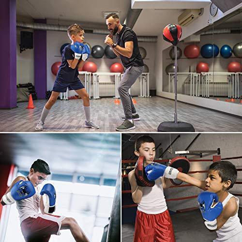 Echoss Kid Boxing Gloves 4 Oz Children Cartoon Sparring Boxing Toddler Training  Gloves PU Leather for Age 3 to 12 Years