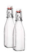 Seacoast Clear Glass Bottle with Swing Top Stopper, 33.75 Oz Round Pack of 4