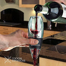Premium Red Wine Aerator Decanter by Cocktail Sophisticate: Acrylic Dispenser Pourer 3 Stage Quick Decanting System with Stand | Gift Box Set for Wine Lovers