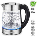 Electric Kettle (BPA Free) - Fast Boiling Temperature Control Kettle (1.8L) Cordless,1200W Hot Water Kettle – Glass Tea Kettle, Tea Pot – Hot Water Dispenser