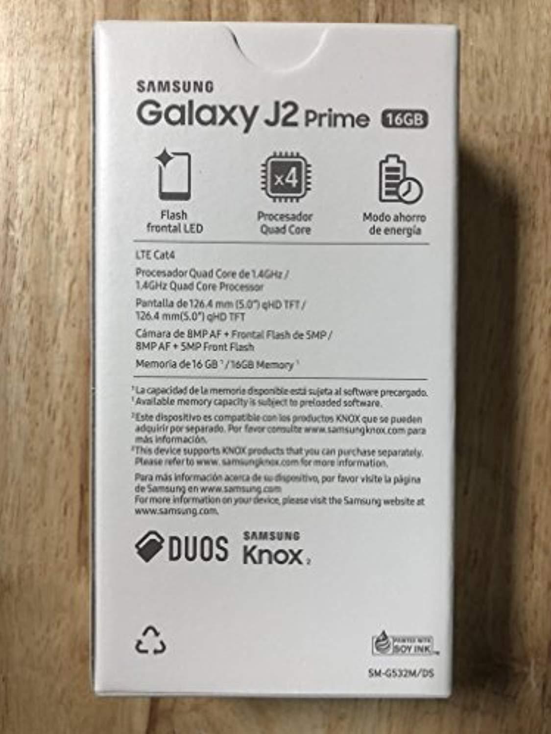 Samsung Galaxy J2 Prime (16GB) 5.0" 4G LTE GSM Dual HCM Factory Unlocked International Version, No Warranty G532M/DS (Black)