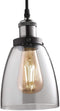 Feit Electric PN6CG/NKST19LED 5.7" Clear/Nickel Dimmable LED Vintage Bulb & Pendant