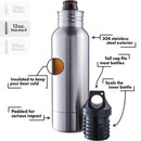 Beer Bottle Insulator,Stainless Steel Vacuum Flasks With Openers,12 OZ Thermos Cold Beer Keeper Cup to Keep Your Beer Colder or Warmer For Outdoor or Party