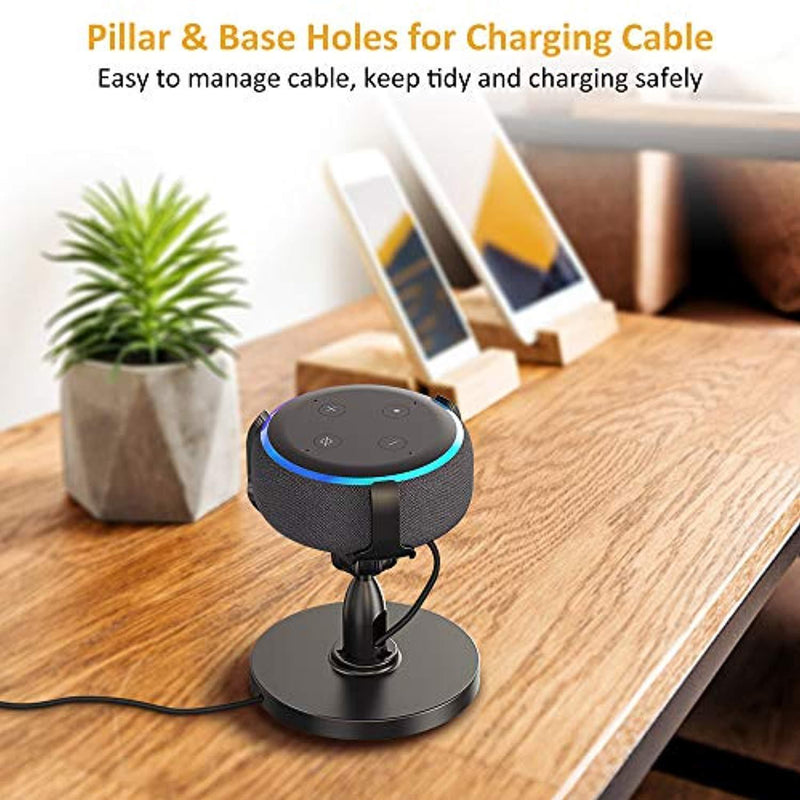 Table Holder for 3rd Generation, 360° Adjustable Stand Bracket Mount with Rubber Protection for Home Speaker, A Clever Accessory Improves Sound Visibility & Appearance