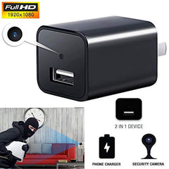 Best Spy Surveillance Camera / Cameras - Hidden Cam for Home Security - Nanny - Baby - Pet - Motion Detection / Mini USB Wall Phone Charger / HD Video 1080P - Indoor Recording System with 32GB SD Card