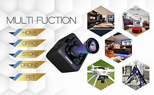 Spy Hidden Camera Nanny Cam - Mini Wireless Cop Cam Action Cameras for Indoor or Outdoor, Home Office or Car Video Recorder with 1080p HD Recording and Night Vision Monitoring Camera