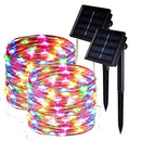 Infinite Cedar 2 Pack Solar String Lights, 33ft 8 Modes Copper Wire Lights, 100 LED Starry Lights, Outdoor String Lights, Waterproof Decorative String Lights for Patio, Garden, Yard, Party, Wedding, Christmas