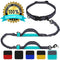 Benicci Hands Free Waist Dog Leash - Strong, Durable & Safe - For Jogging, Walking & Hiking - For Medium and Large Dogs & Multiple Dog Owners - With FREE ID Tag - Adjustable Waist with 5 Color