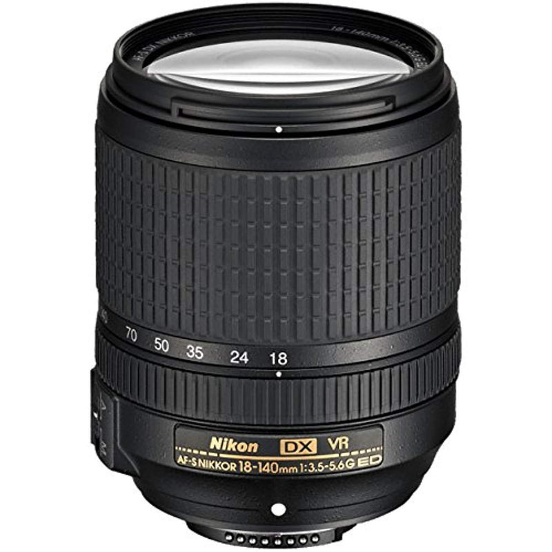 Nikon AF-S DX NIKKOR 18-140mm f/3.5-5.6G ED Vibration Reduction Zoom Lens with Auto Focus for Nikon DSLR Cameras (Certified Refurbished)