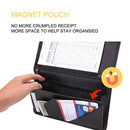 Server Book with Zipper Pocket Waitress Book Restaurant Waitstaff Organizer Fit Server Apron with Money Pocket 5" X 9" (Big Volume with Magnetic Closure) by Mymazn