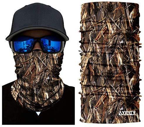 AXBXCX 2 Pack - Camouflage Print Seamless Neck Gaiter Bandana Face Mask for Outdoor Activities