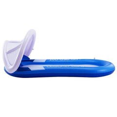 DR.DUDU Pool Float with Canopy, Adult Inflatable Pool Float Raft with Shade Water Lounge